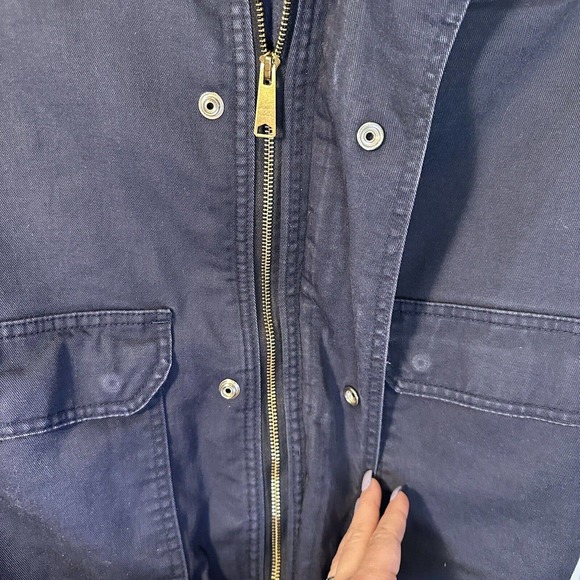 Bulwark Protective Apparel Flame Resistant Jacket Size M-RG Navy Blue - Picture 6 of 8